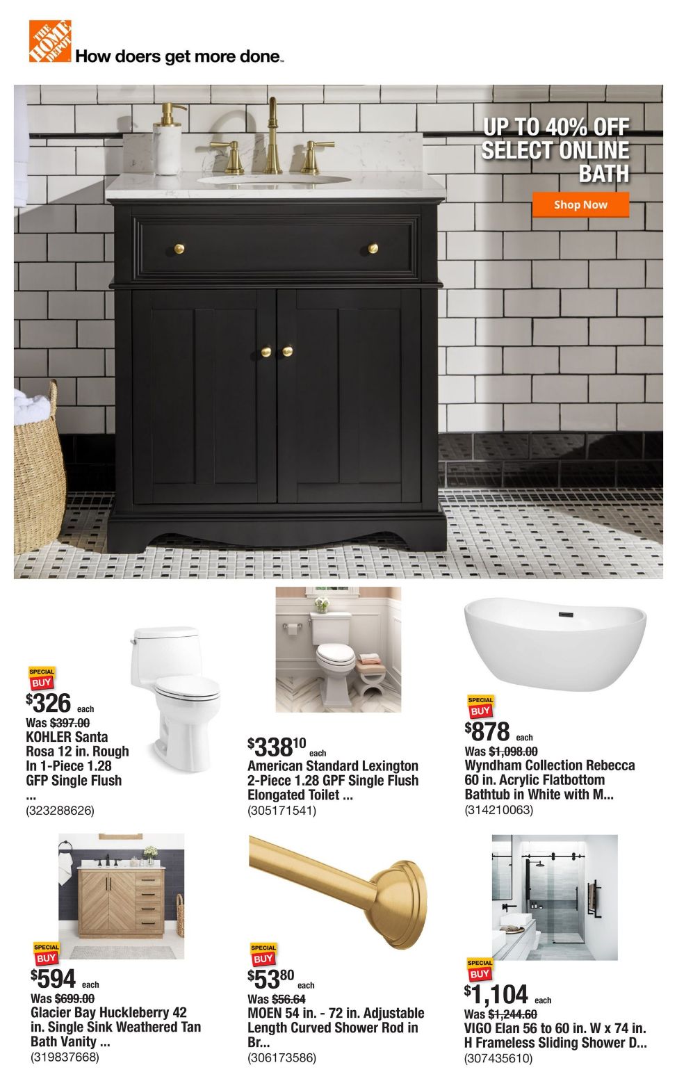 Catalogue Home Depot from 10/17/2024