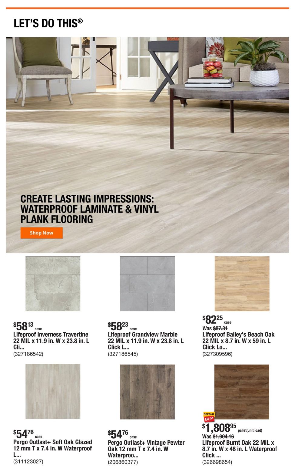 Catalogue Home Depot from 10/31/2024