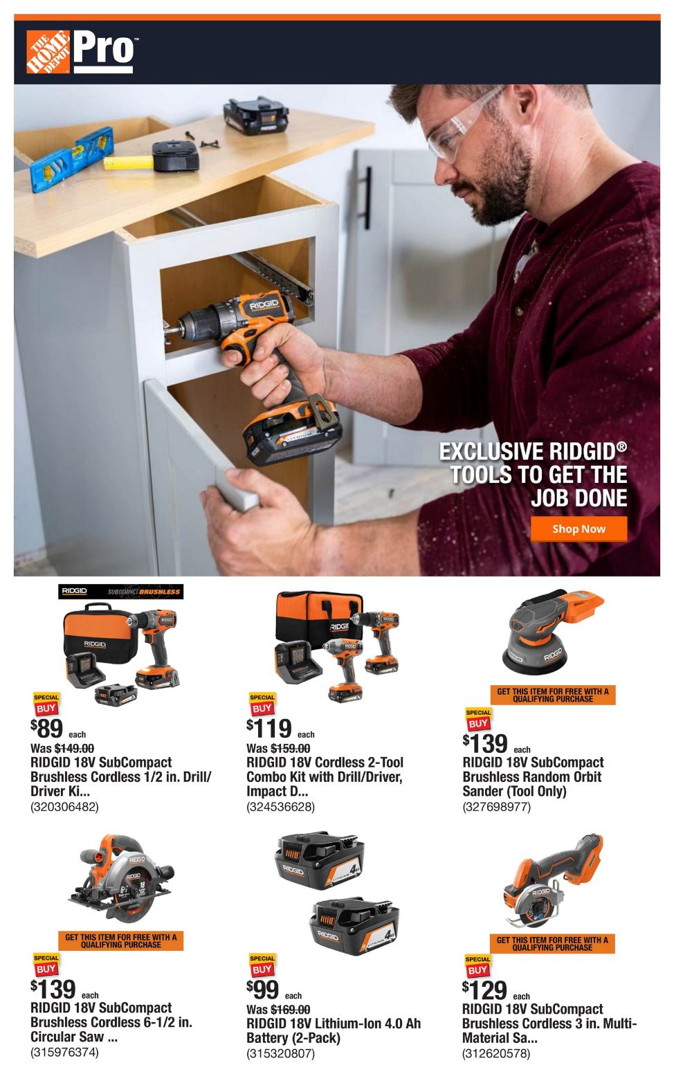 Catalogue Home Depot from 11/25/2024