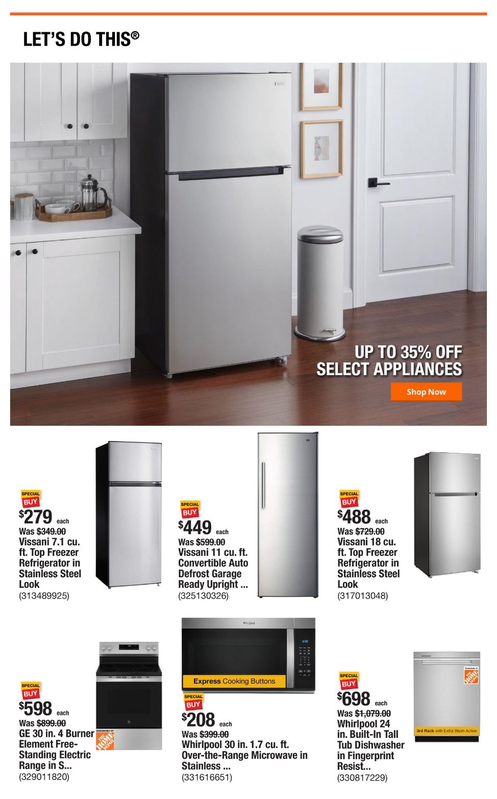 Catalogue Home Depot from 12/19/2024