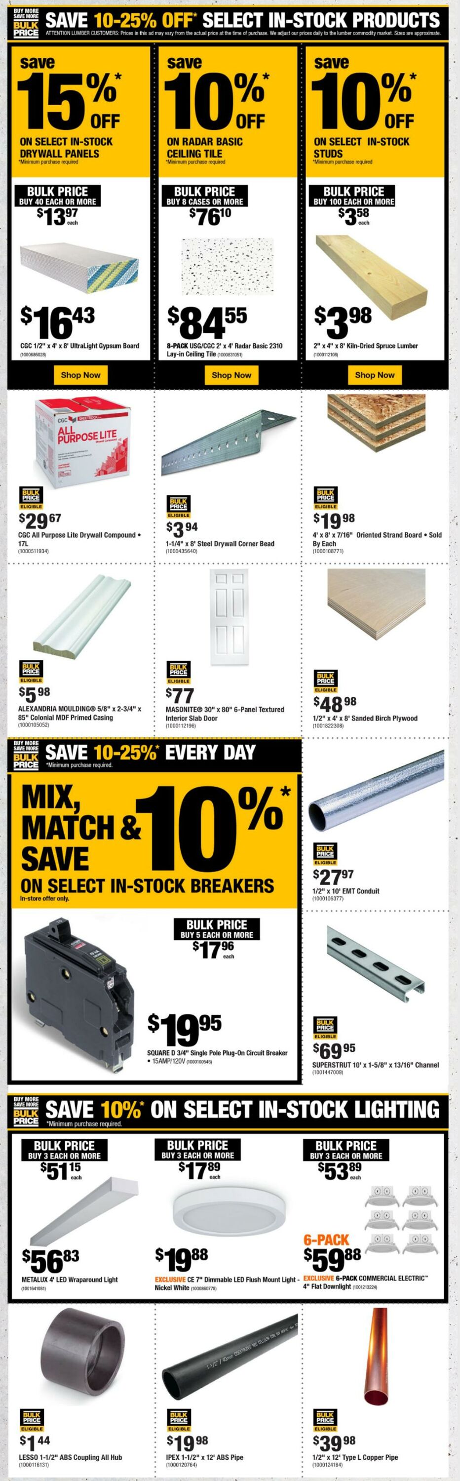 Catalogue Home Depot from 01/02/2025