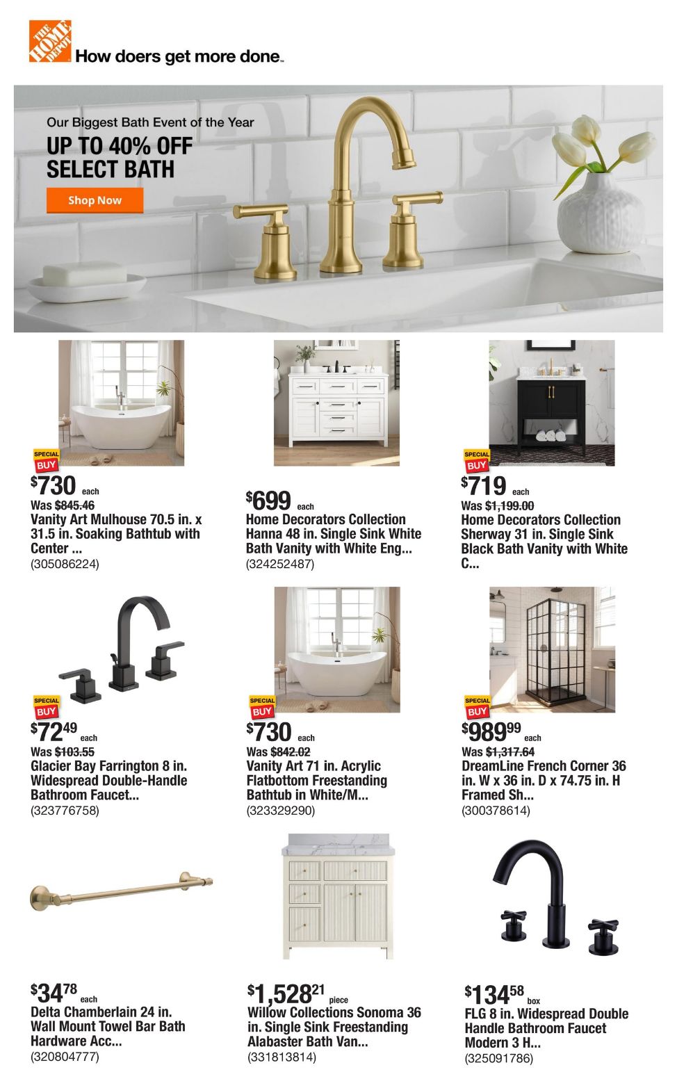 Catalogue Home Depot from 01/09/2025