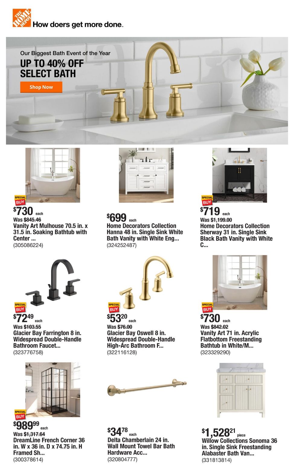 Catalogue Home Depot from 01/09/2025