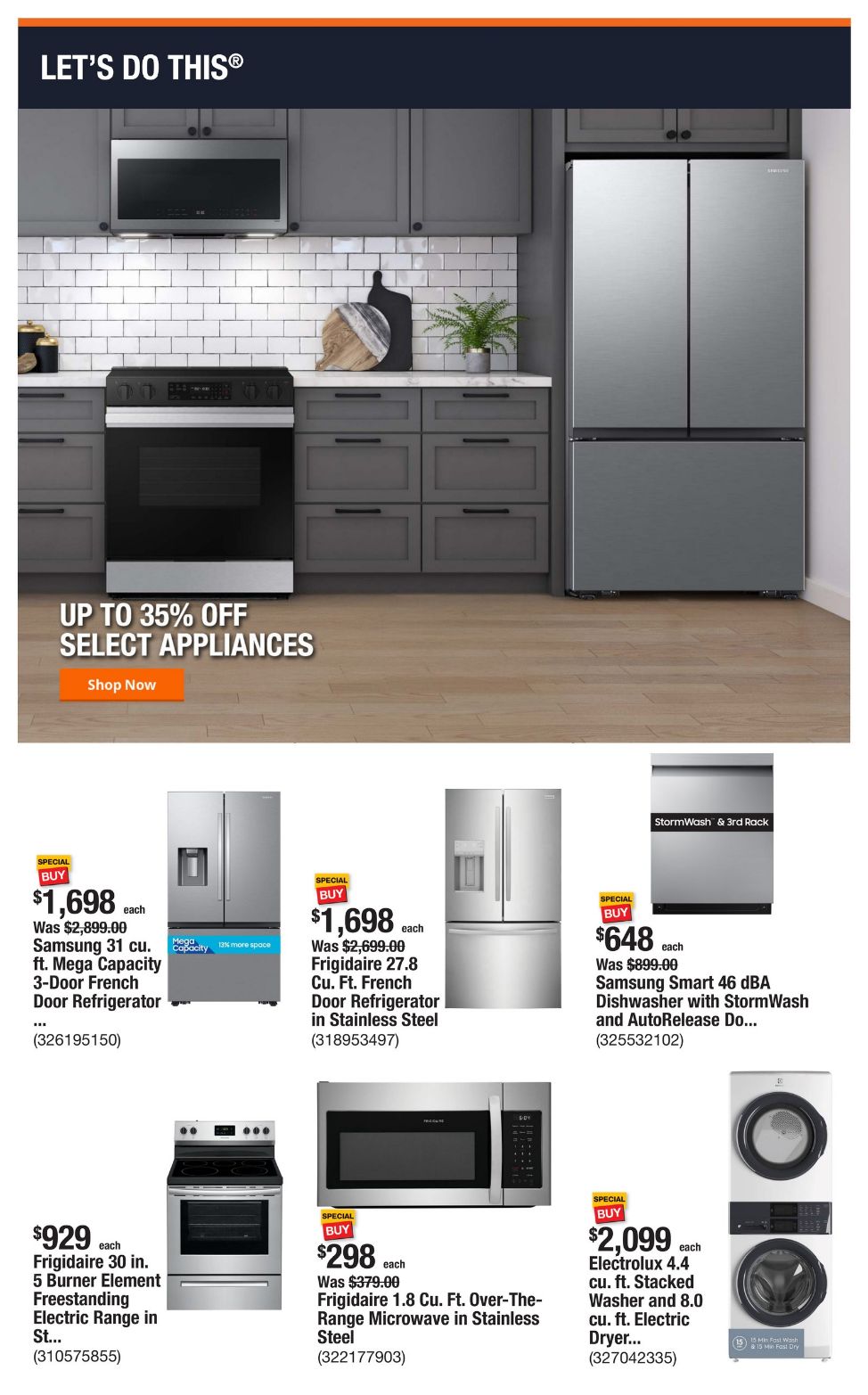 Catalogue Home Depot from 01/20/2025