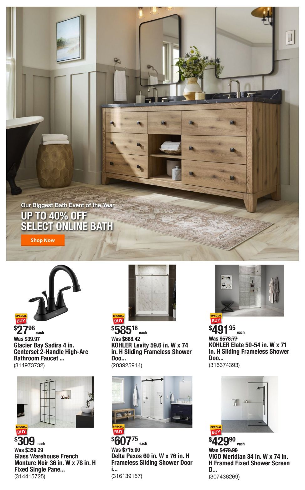 Catalogue Home Depot from 01/23/2025