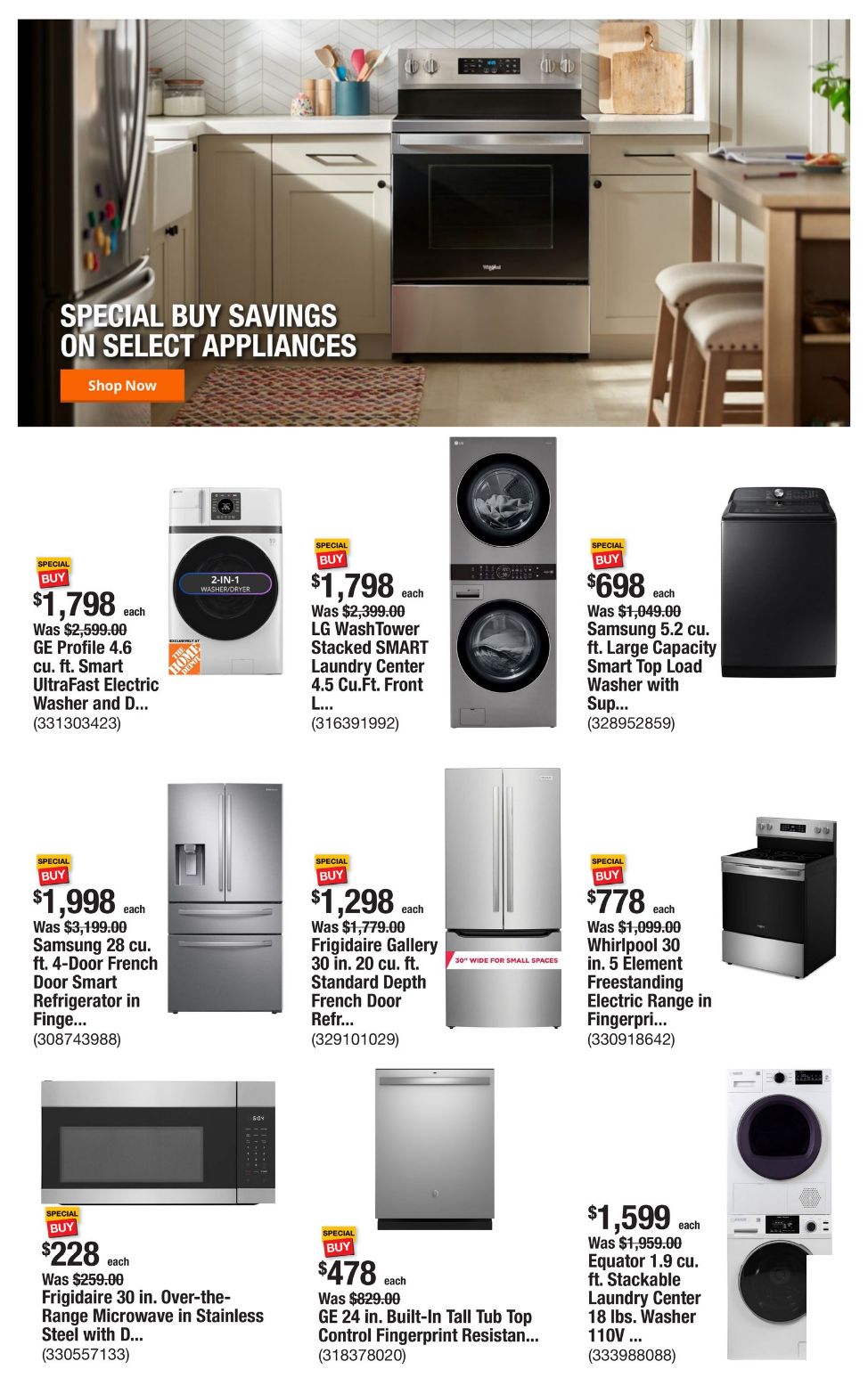 Catalogue Home Depot from 01/30/2025