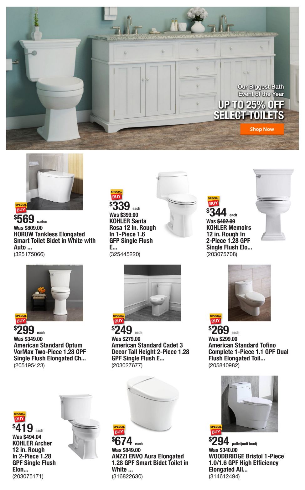 Catalogue Home Depot from 02/20/2025