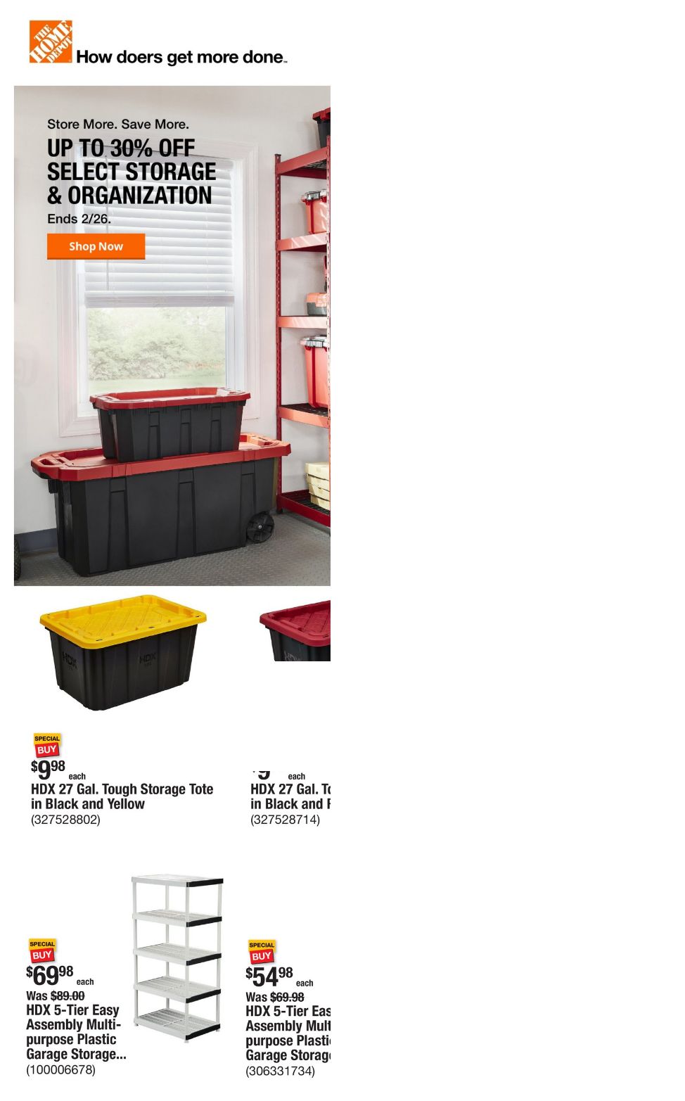 Catalogue Home Depot from 02/20/2025