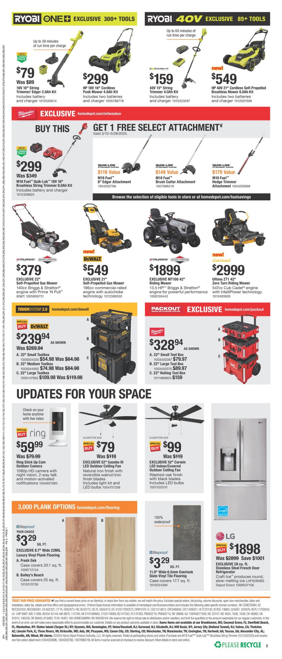 Catalogue Home Depot from 03/20/2025