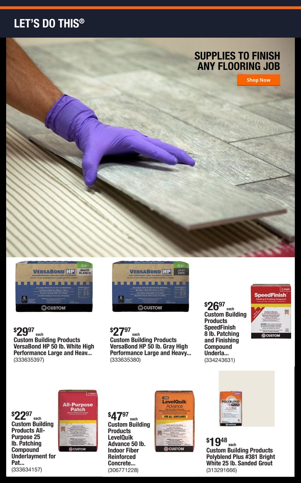 Catalogue Home Depot from 06/23/2025