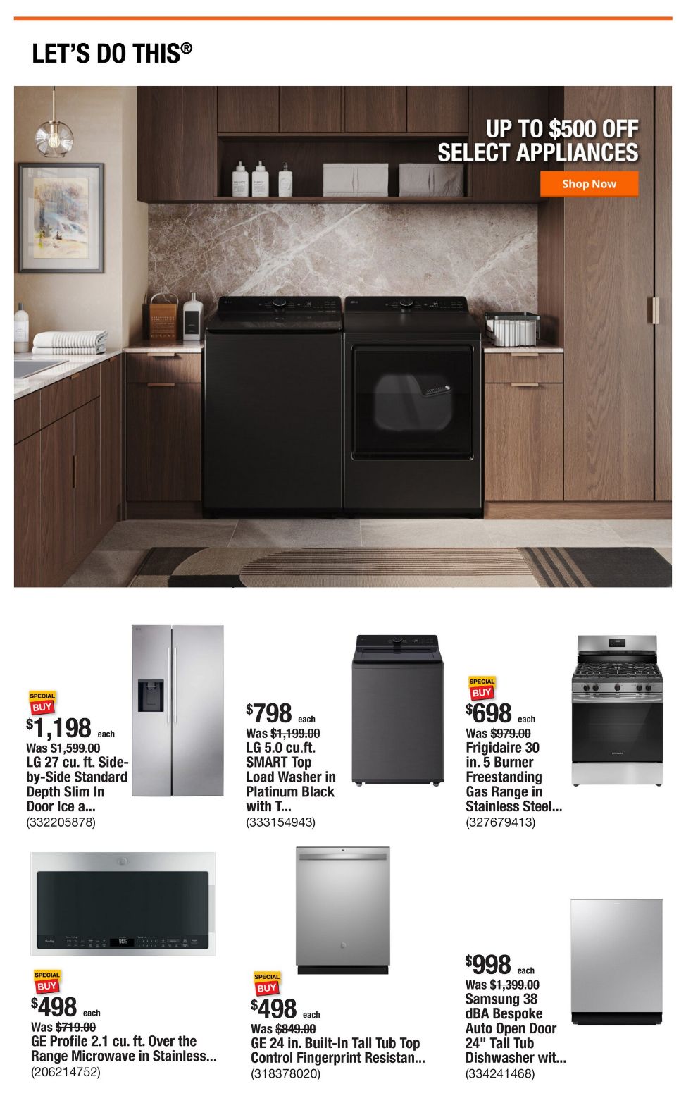 Catalogue Home Depot from 07/17/2025