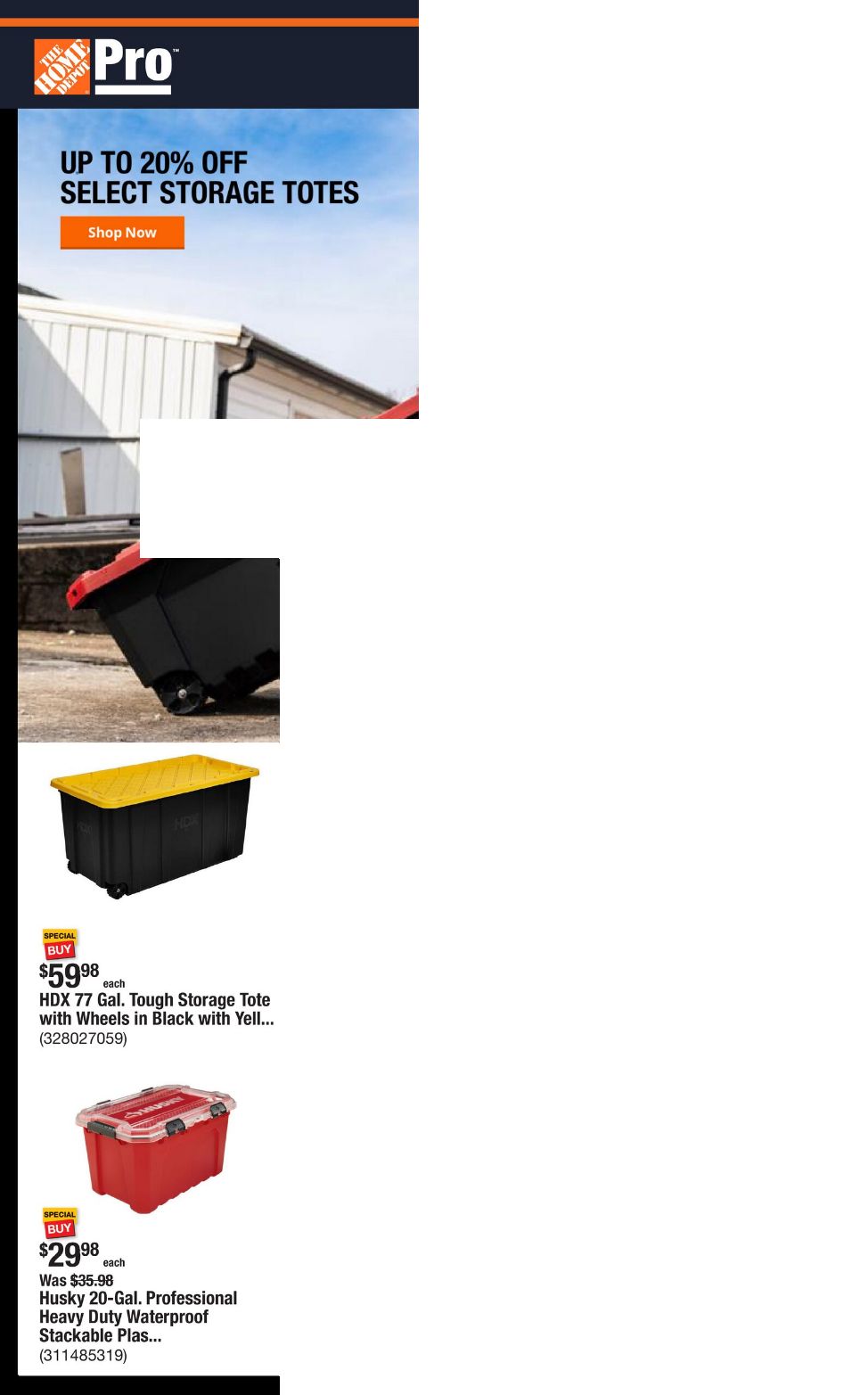 Catalogue Home Depot from 07/21/2025