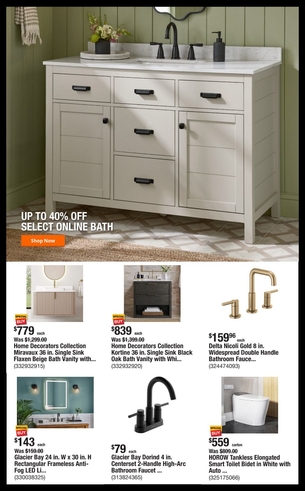 Catalogue Home Depot from 07/28/2025