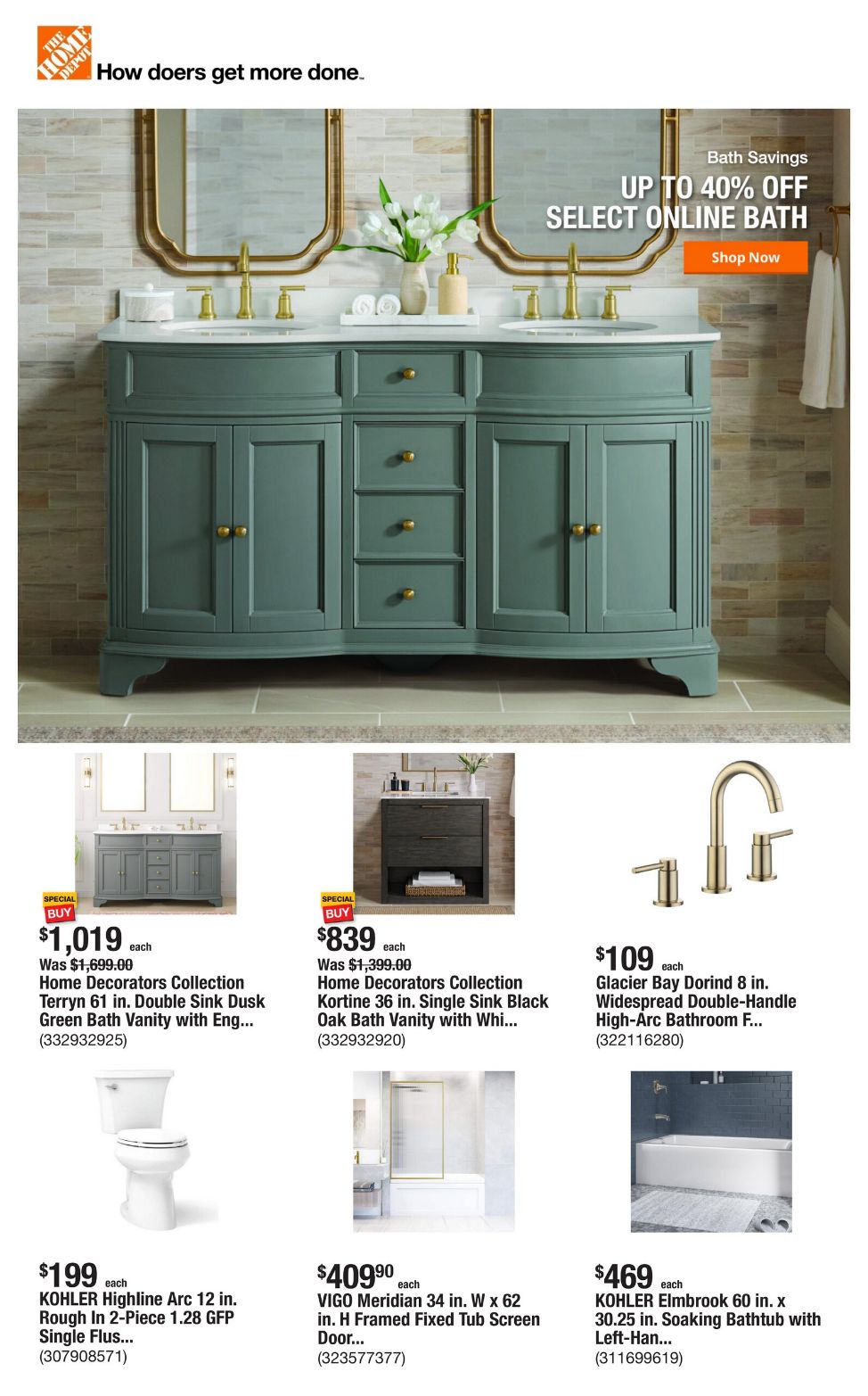 Catalogue Home Depot from 07/31/2025