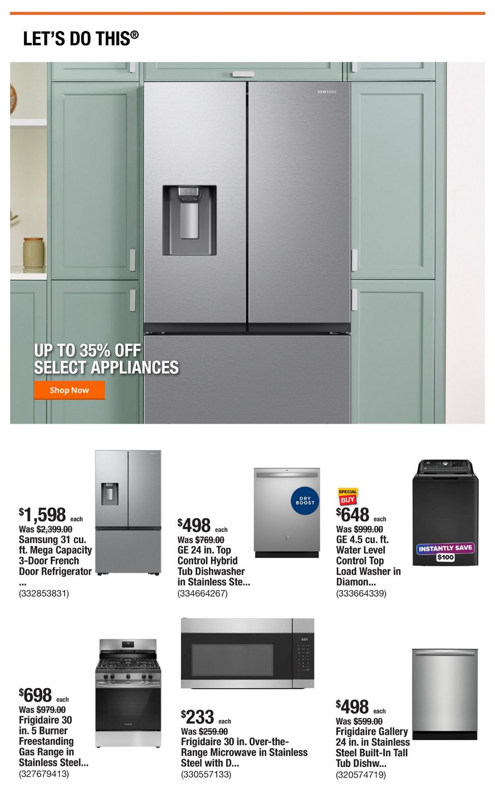 Catalogue Home Depot from 07/31/2025