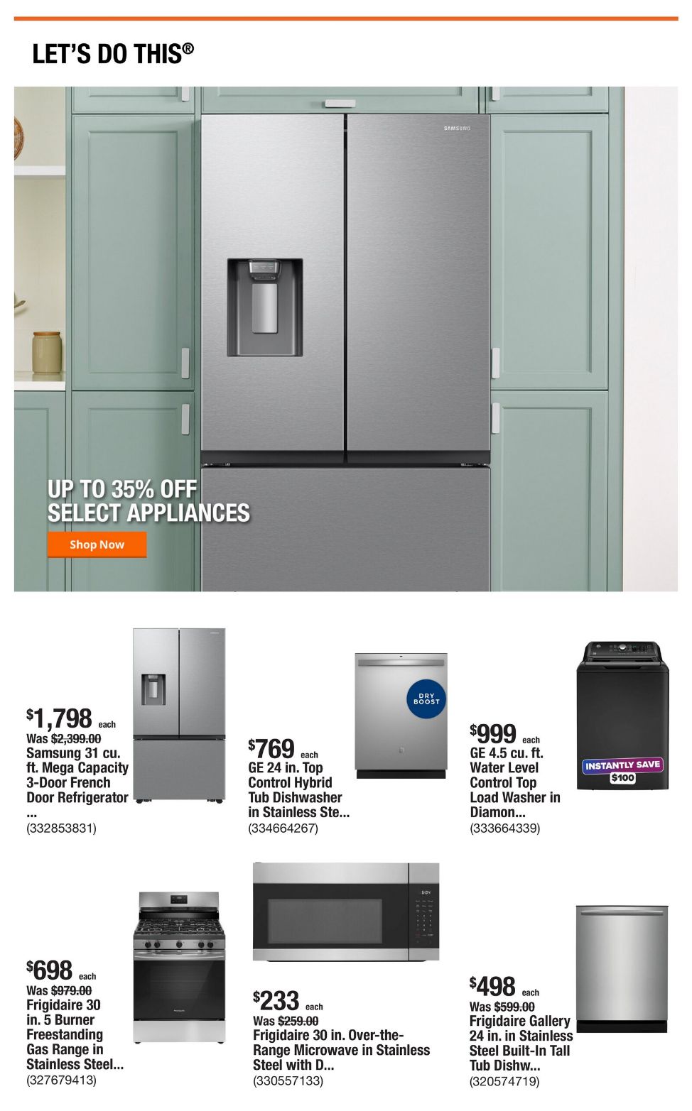 Catalogue Home Depot from 07/31/2025