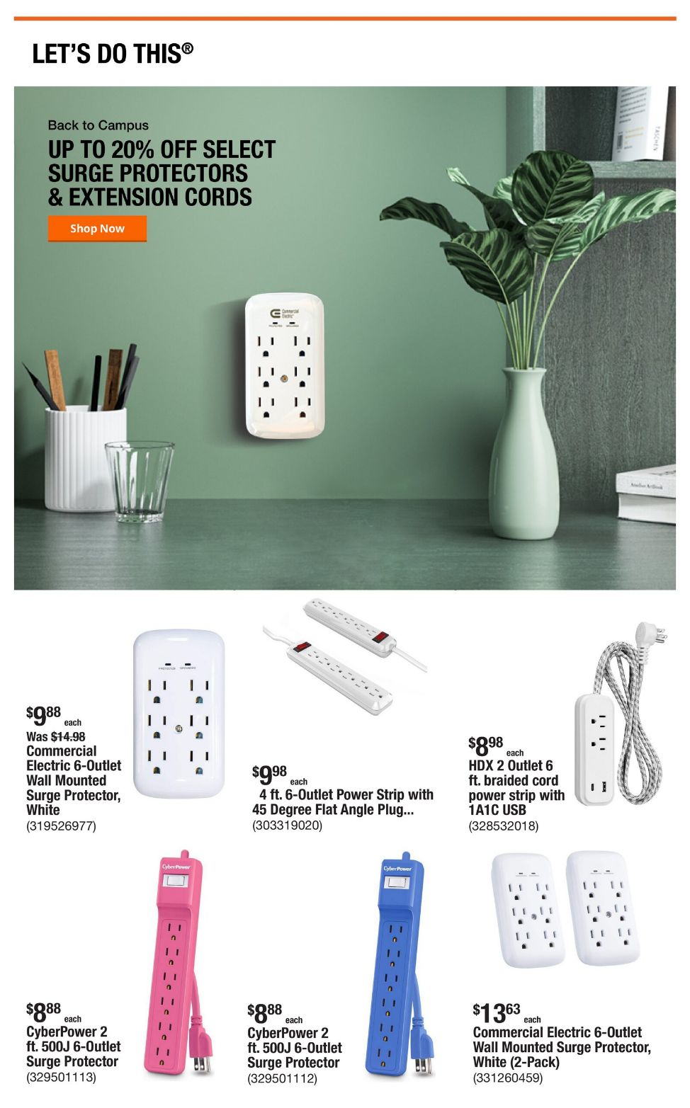 Catalogue Home Depot from 08/14/2025