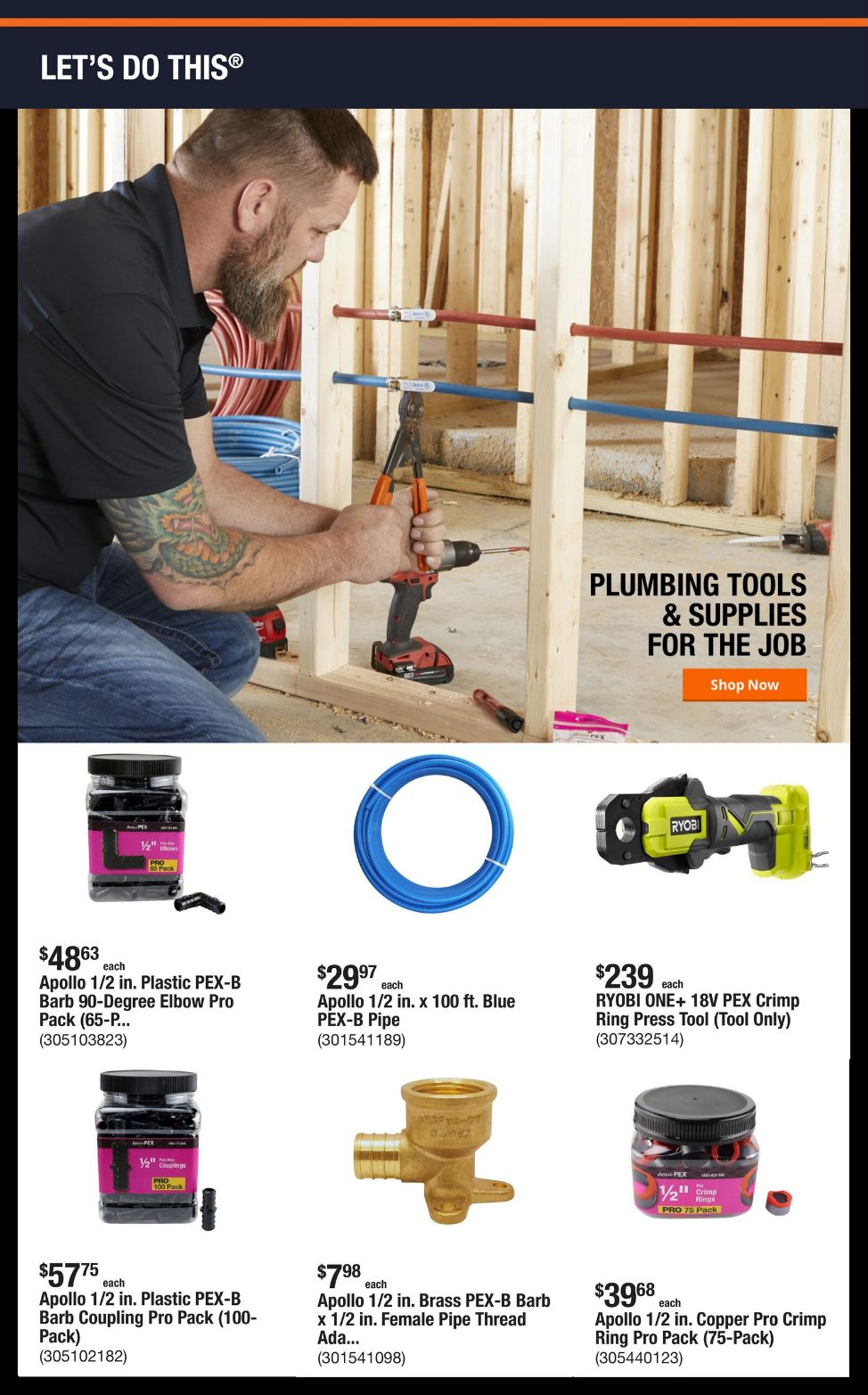 Catalogue Home Depot from 08/18/2025
