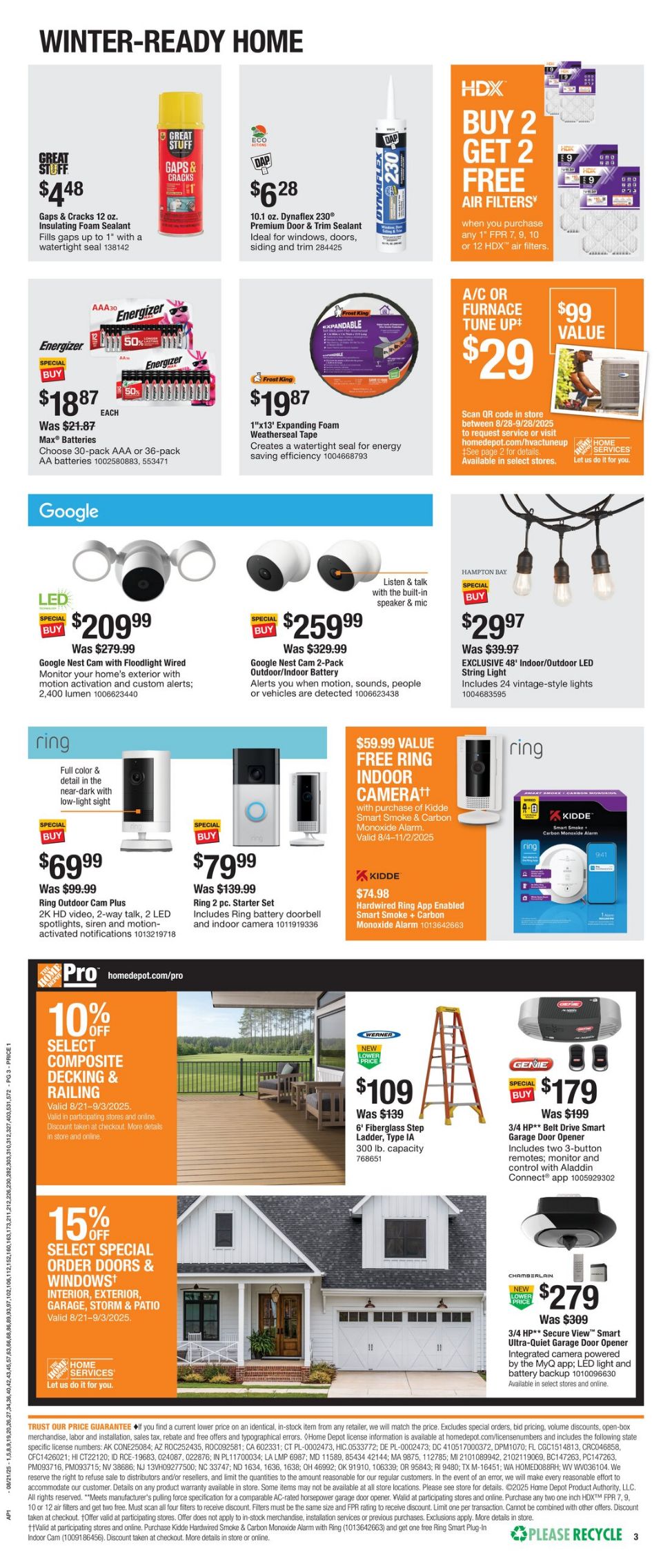 Catalogue Home Depot from 08/21/2025
