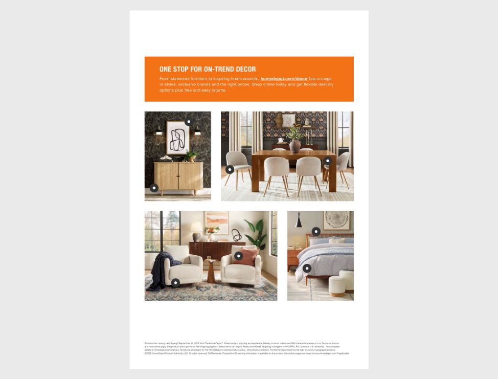 Catalogue Home Depot from 08/25/2025