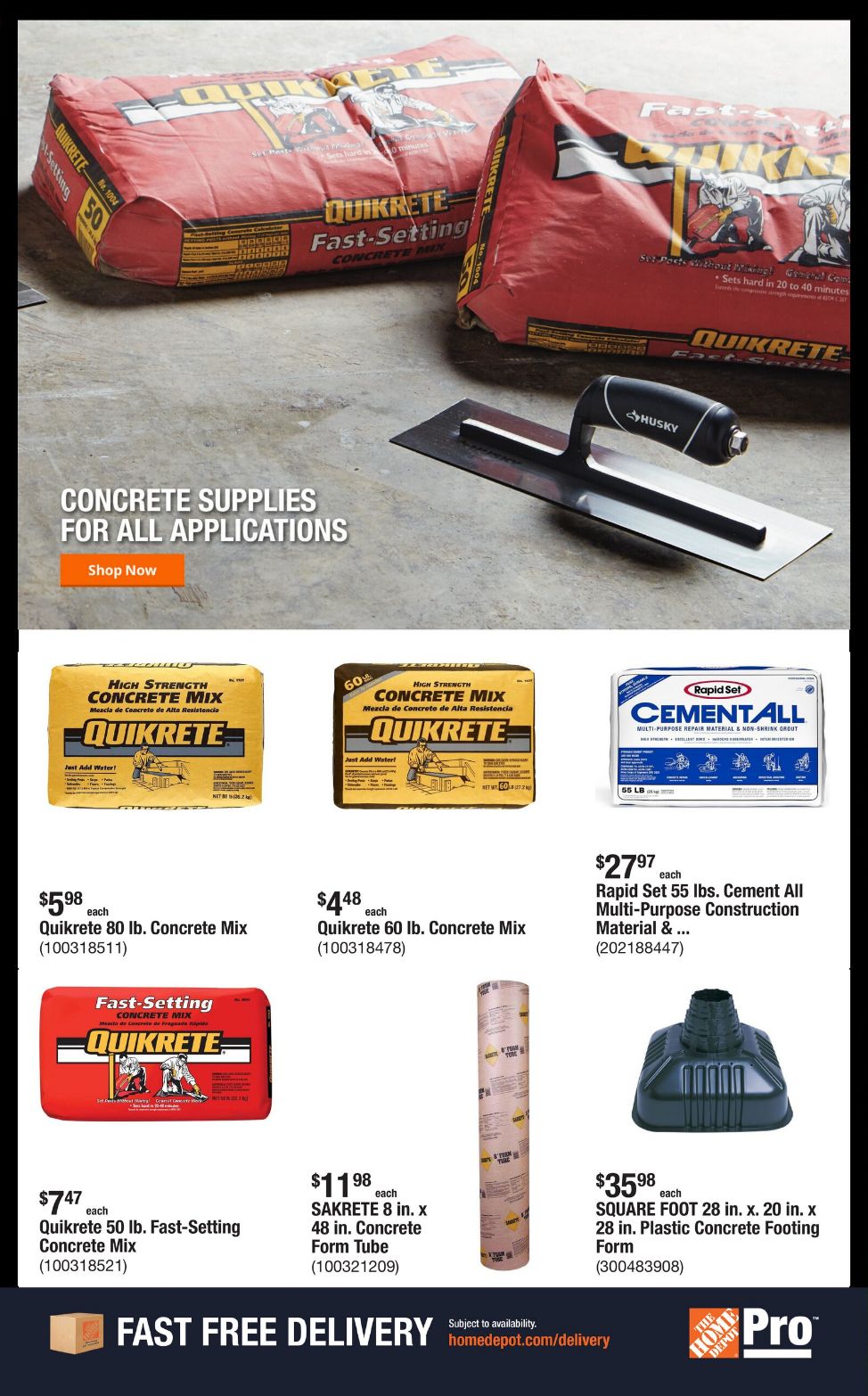 Catalogue Home Depot from 09/01/2025