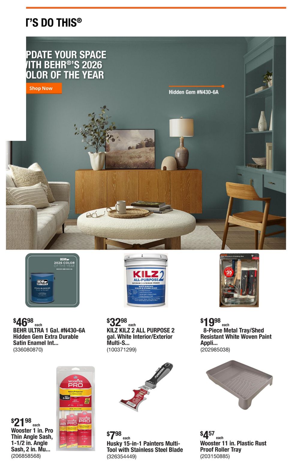 Catalogue Home Depot from 09/18/2025