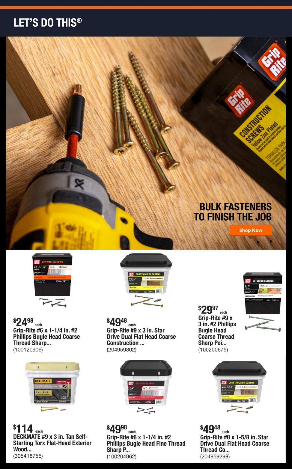 Catalogue Home Depot from 09/22/2025