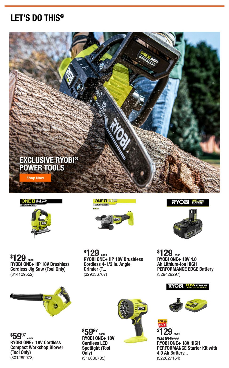 Catalogue Home Depot from 09/25/2025