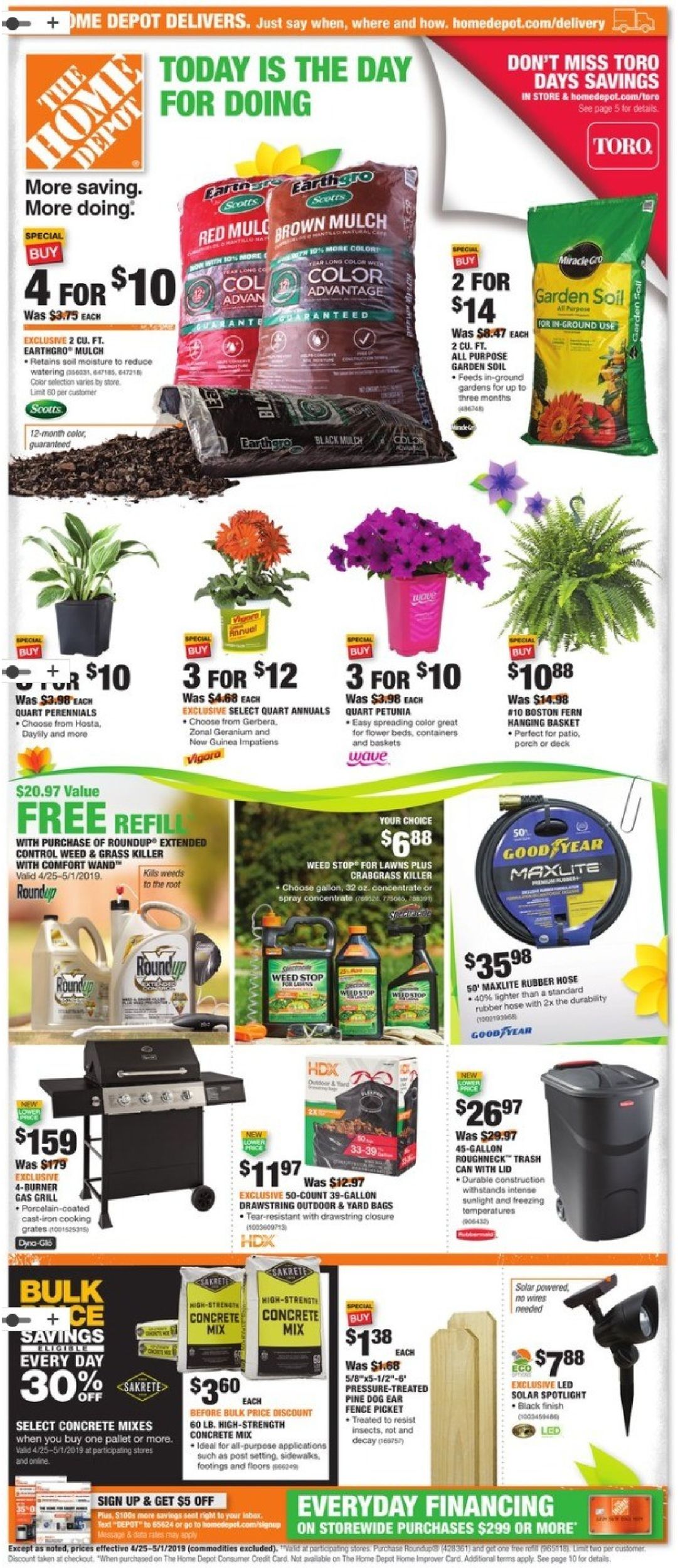 Home Depot Current weekly ad 04/25 05/01/2019