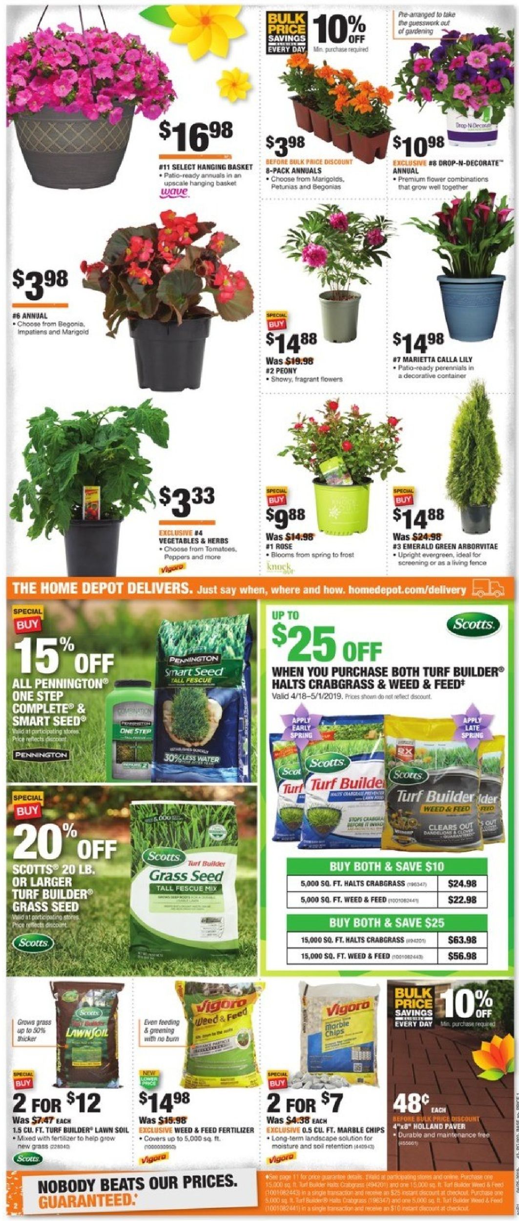 Catalogue Home Depot from 04/25/2019