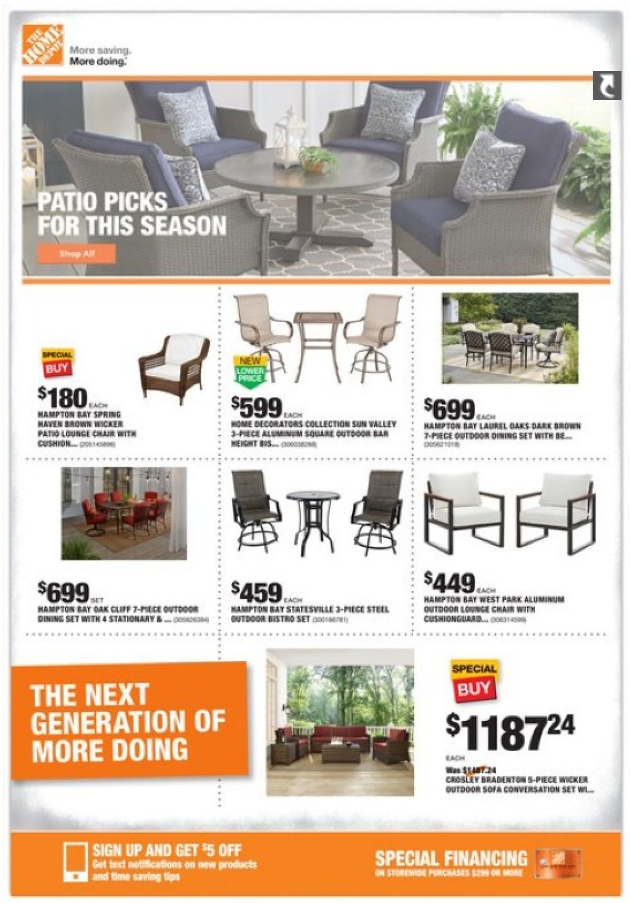 Catalogue Home Depot from 07/18/2019