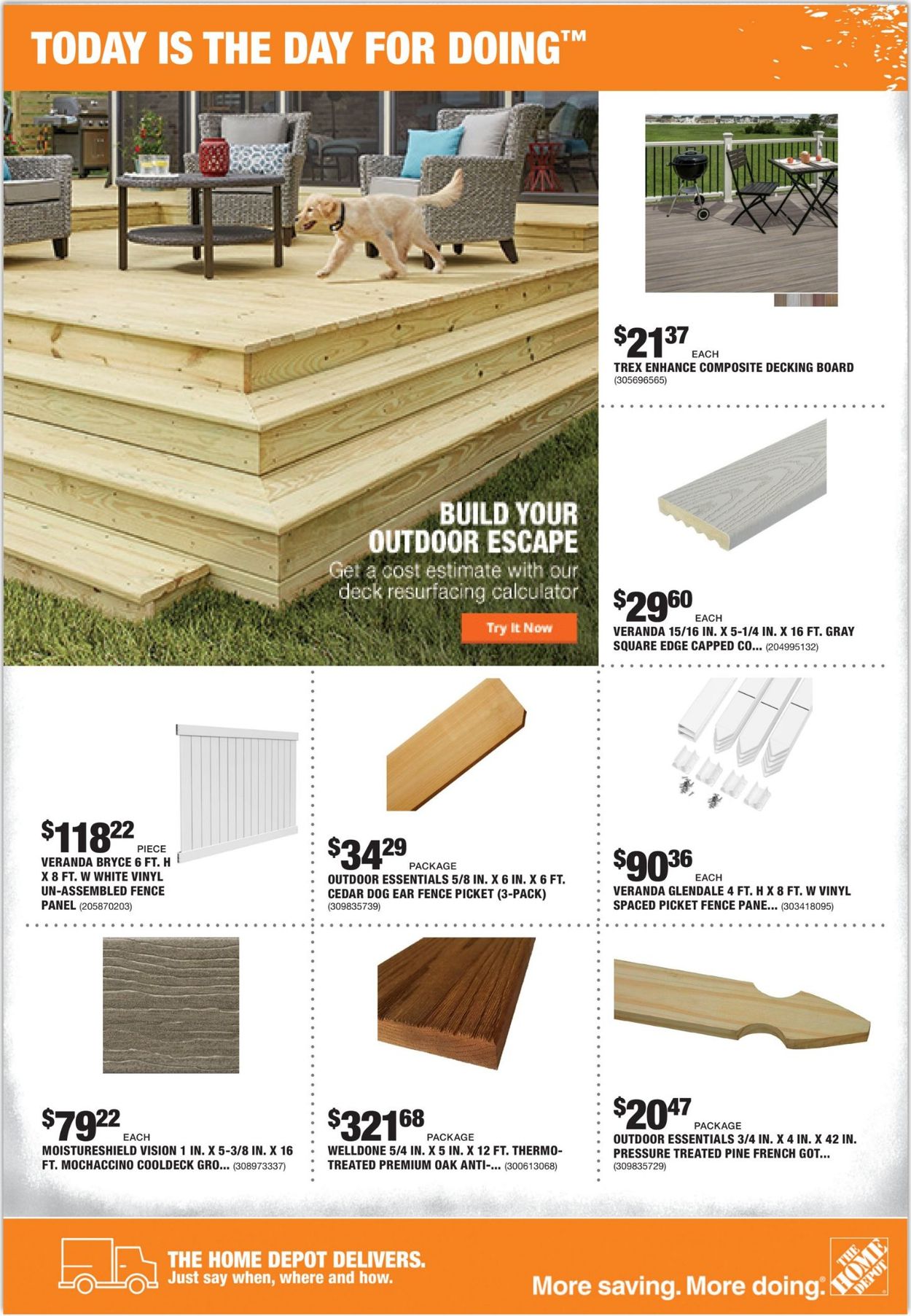 Catalogue Home Depot from 08/22/2019