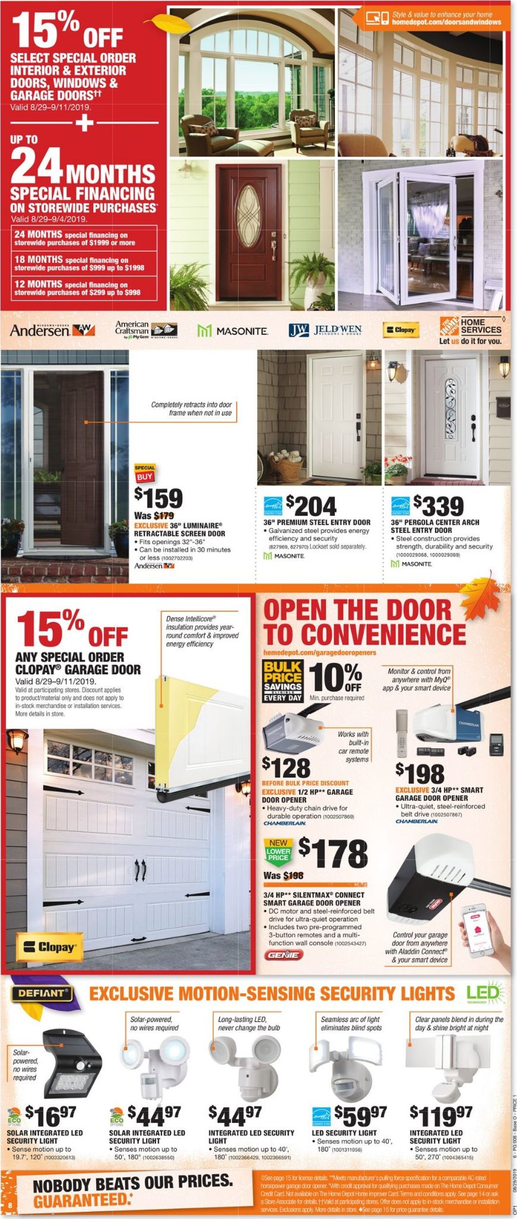 Catalogue Home Depot from 08/29/2019