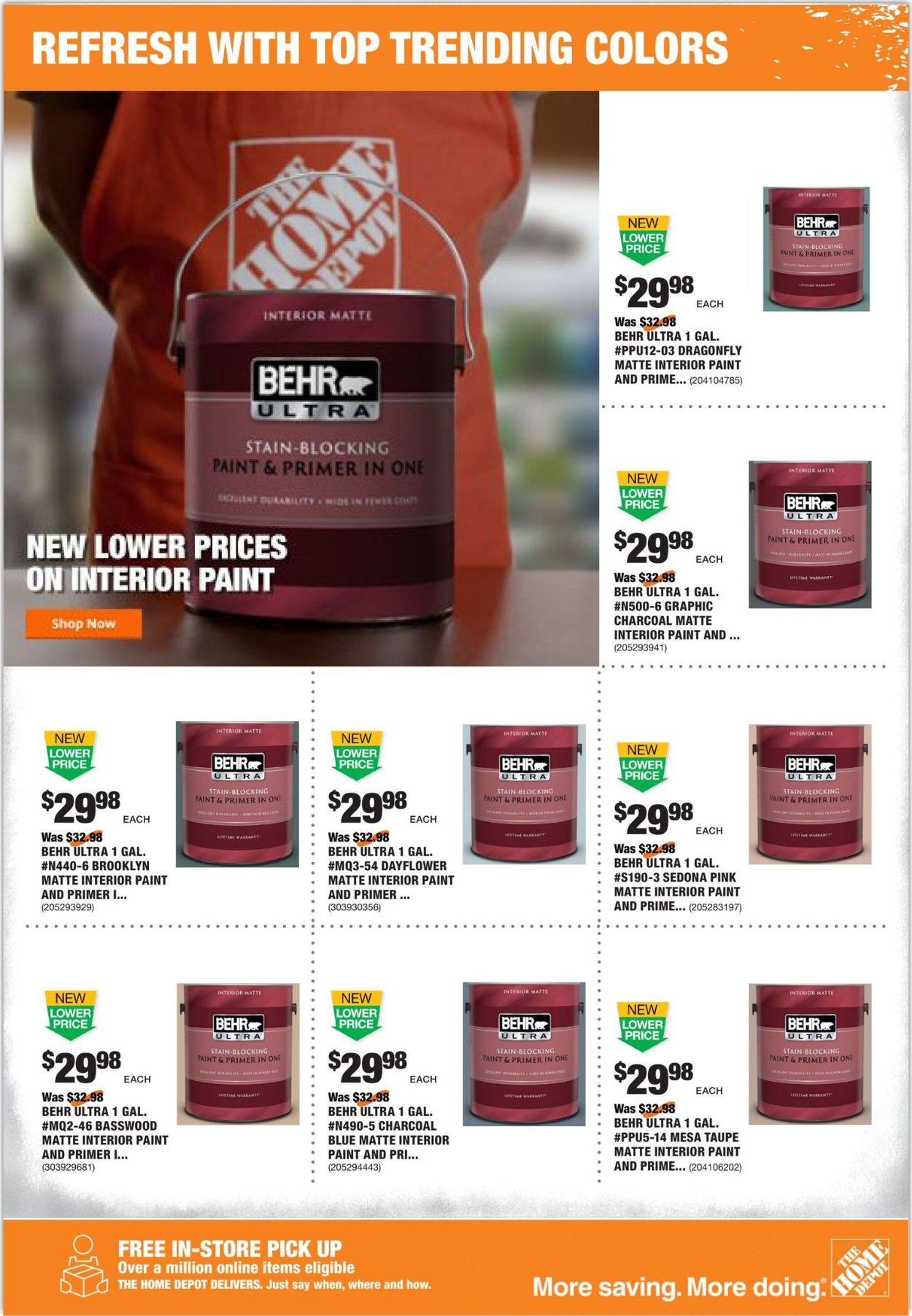 Catalogue Home Depot from 10/31/2019