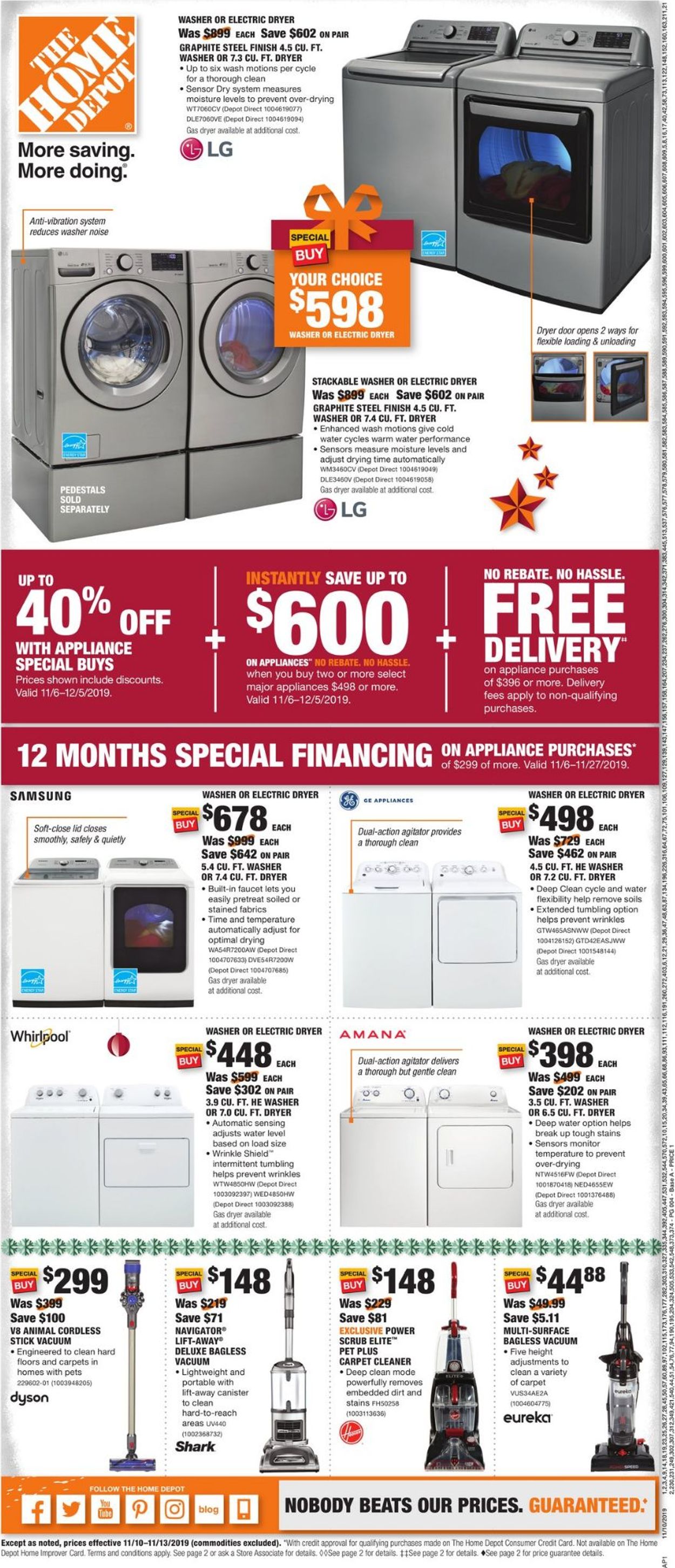 Catalogue Home Depot - Black Friday Ad 2019 from 11/10/2019