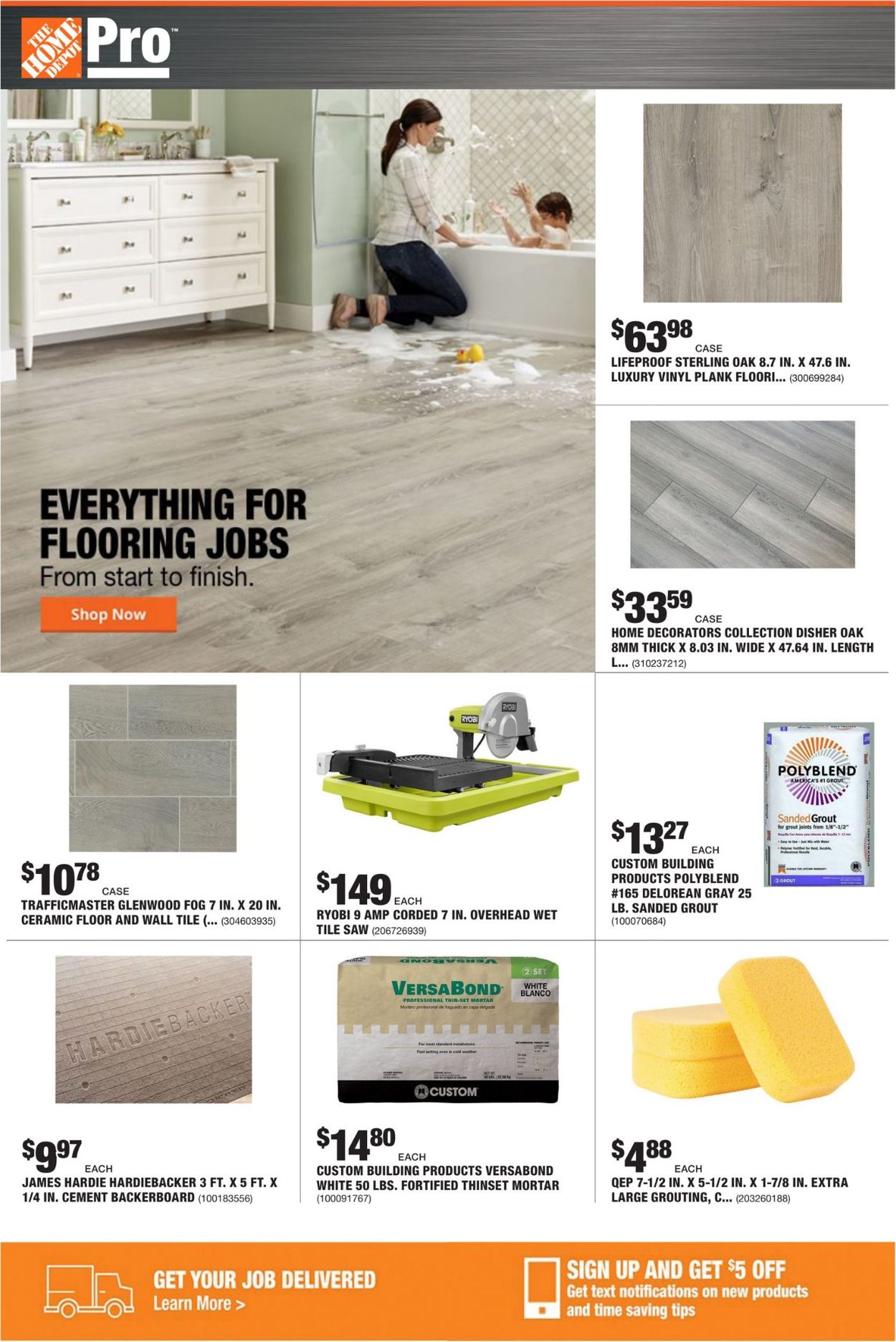 Catalogue Home Depot from 11/18/2019