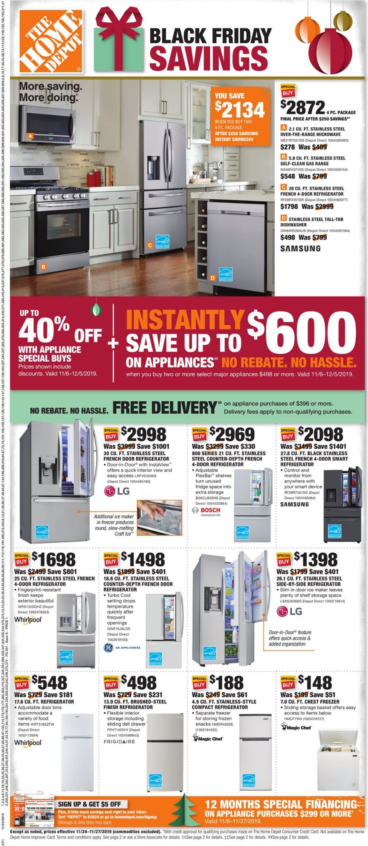 Home Depot - Black Friday Ad 2019 Current weekly ad 11/24 - 11/27/2019 - 0