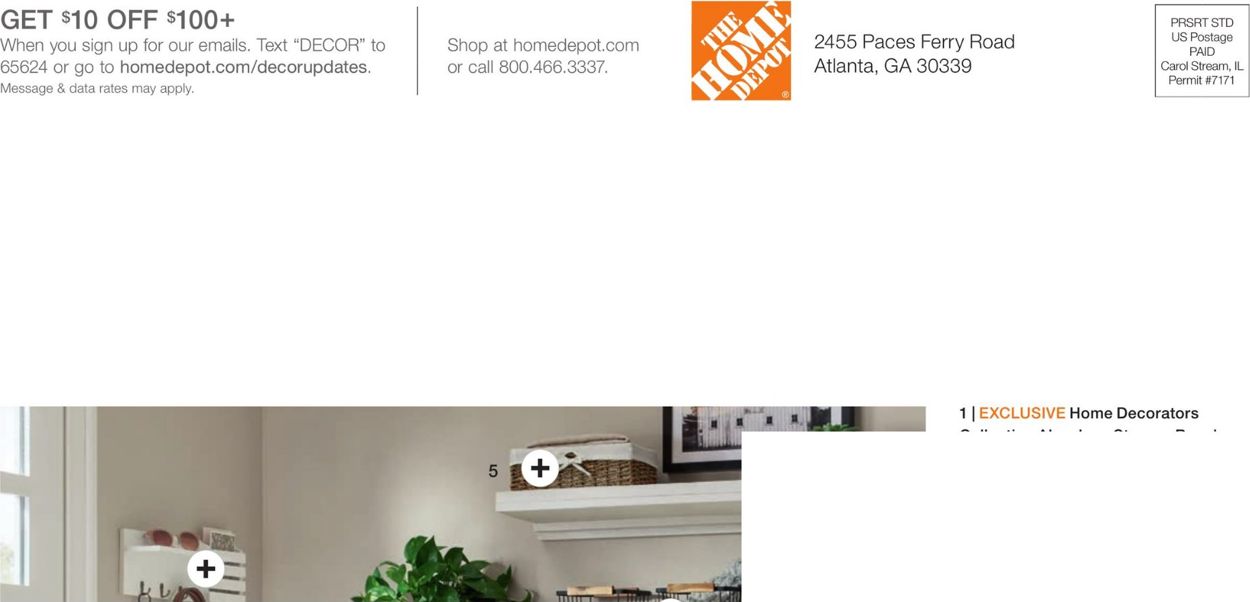Catalogue Home Depot from 12/30/2019