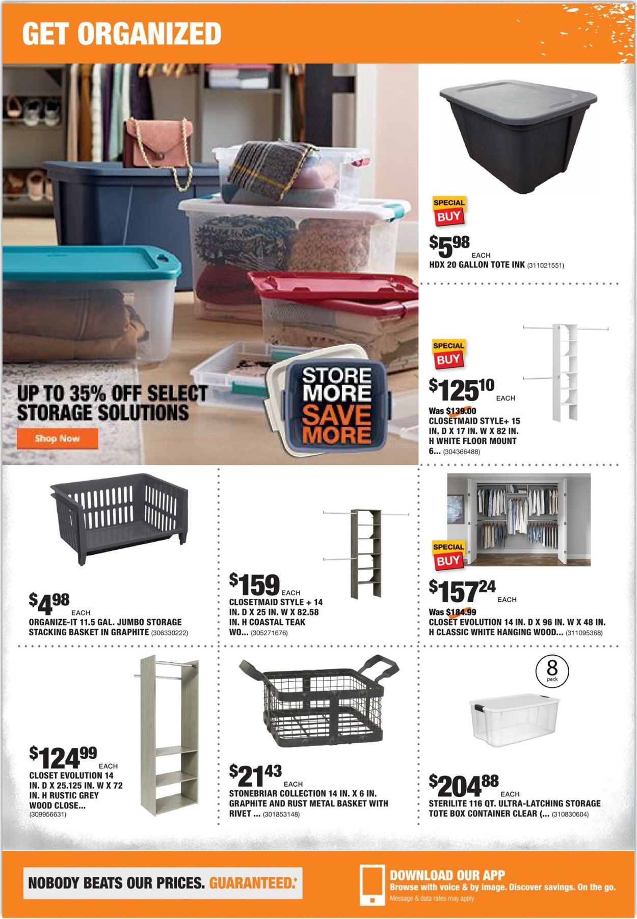 Catalogue Home Depot from 01/09/2020