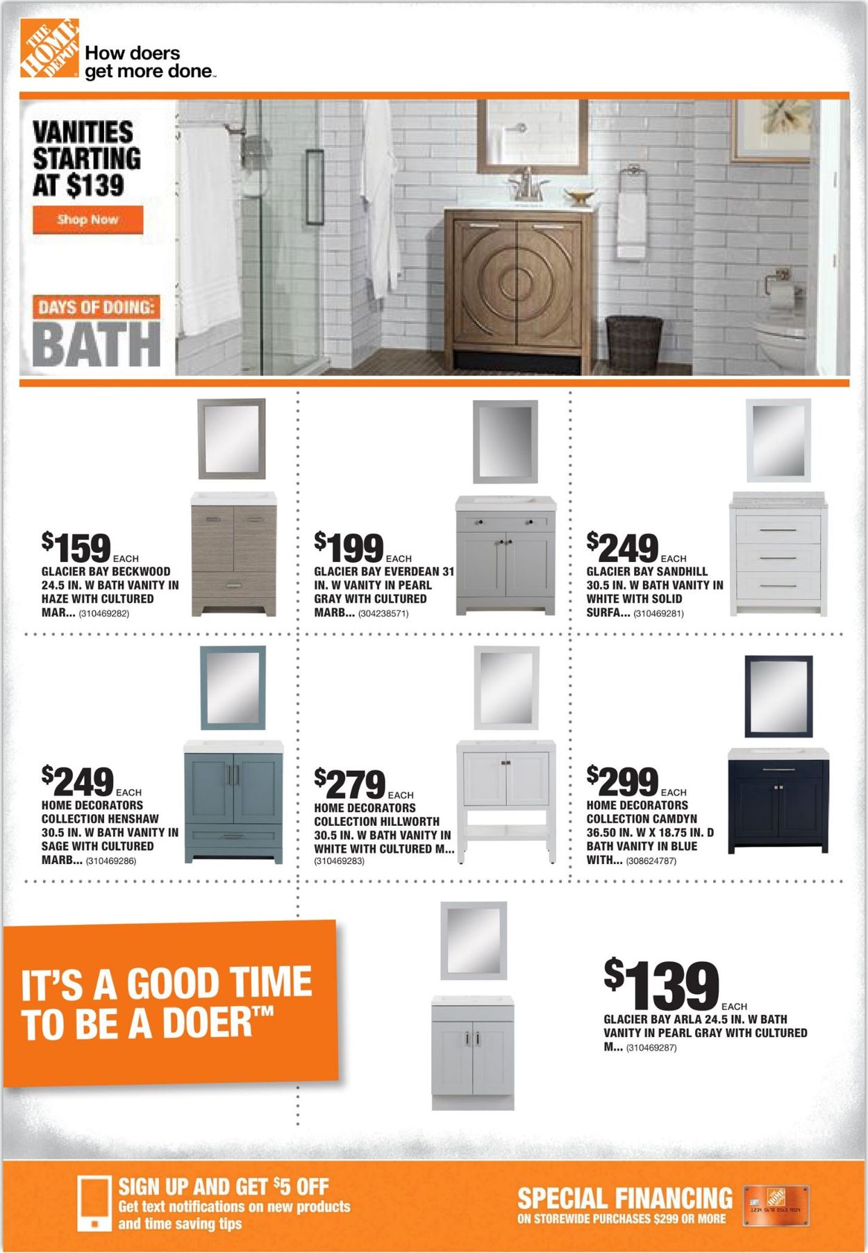 Catalogue Home Depot from 01/23/2020