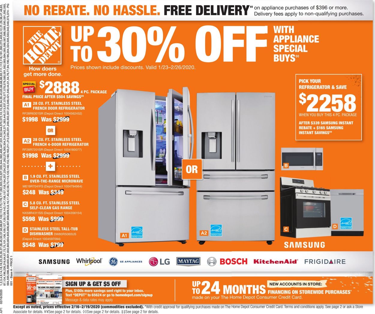 Catalogue Home Depot from 02/16/2020