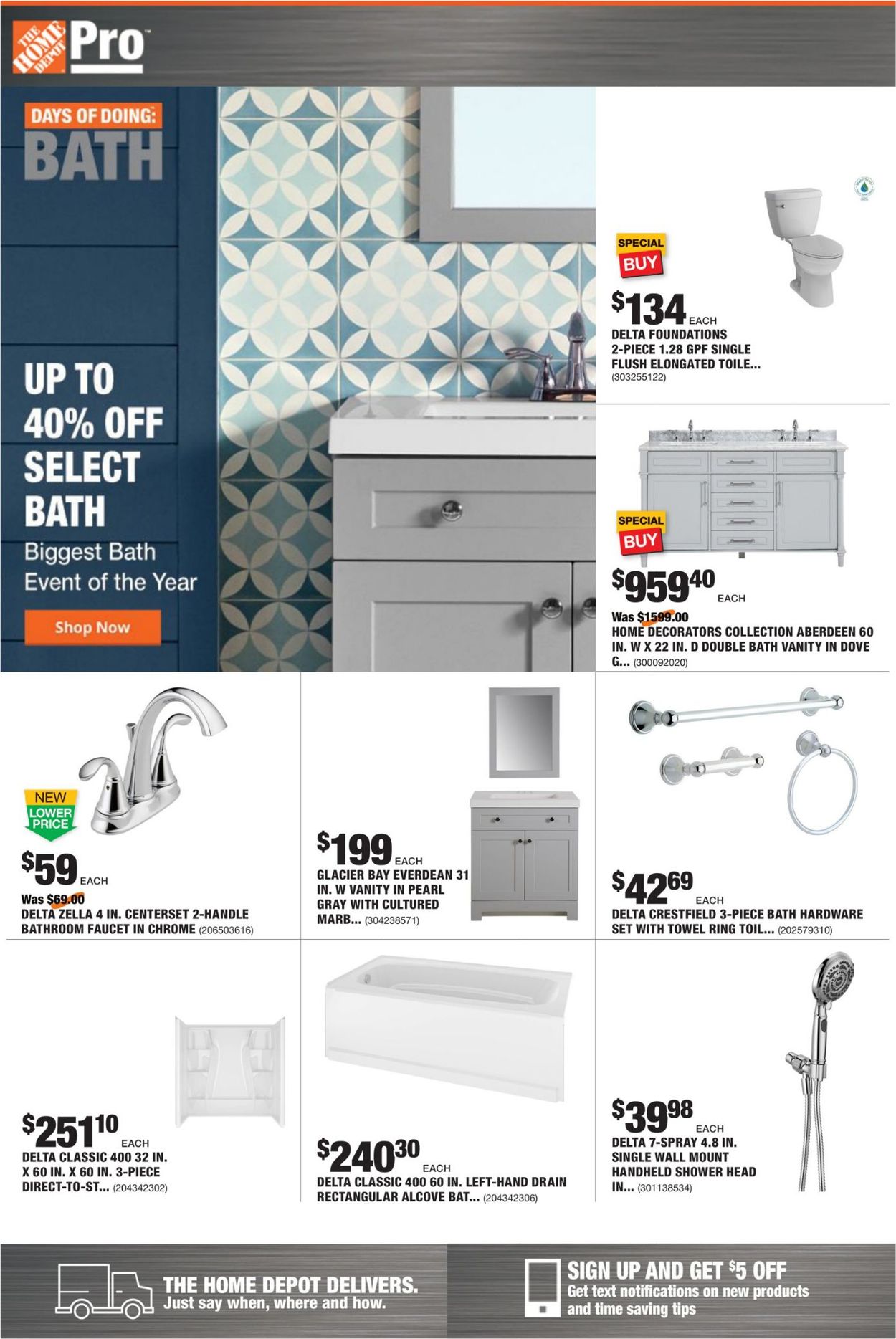 Catalogue Home Depot from 03/02/2020