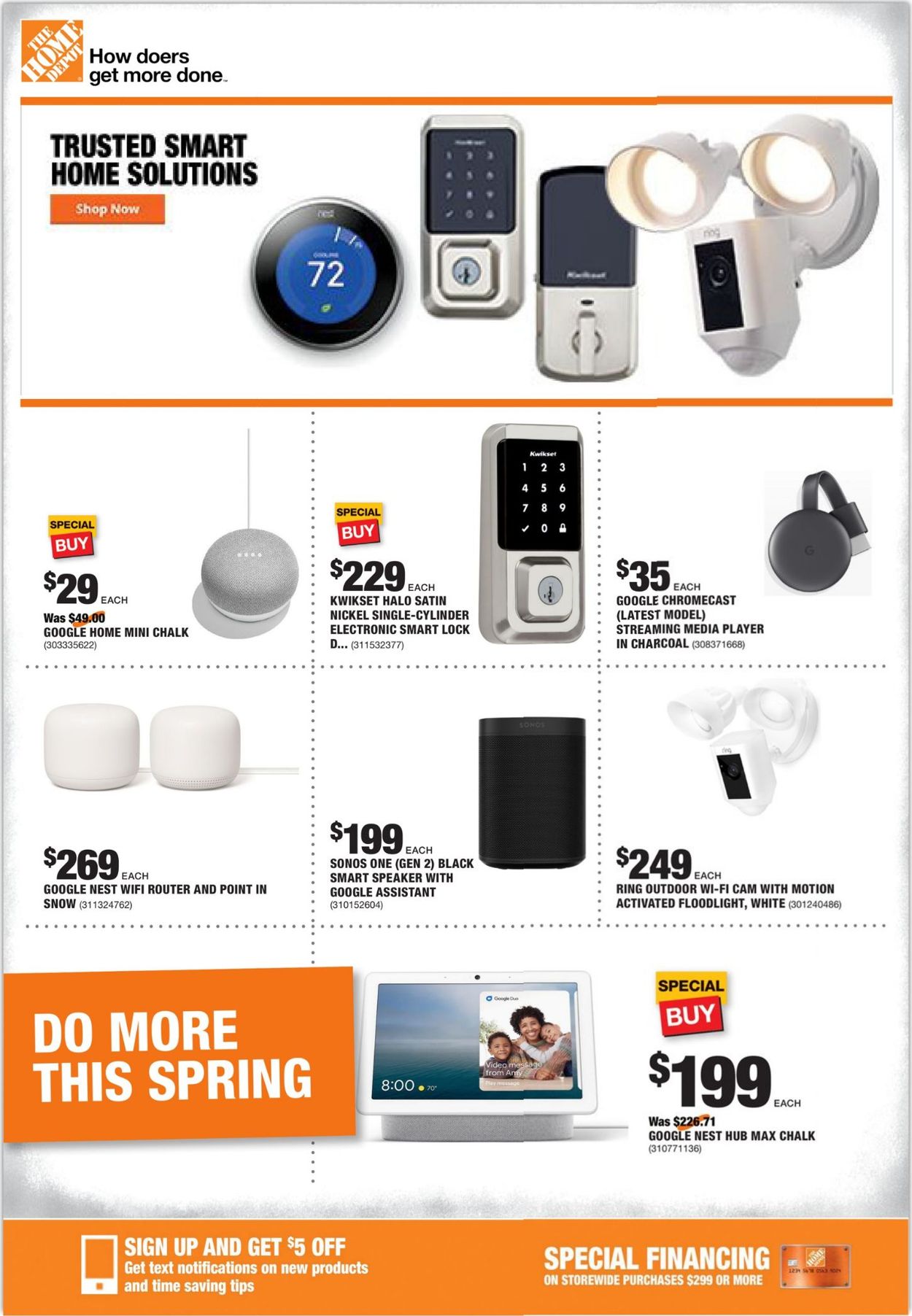 Catalogue Home Depot from 04/30/2020