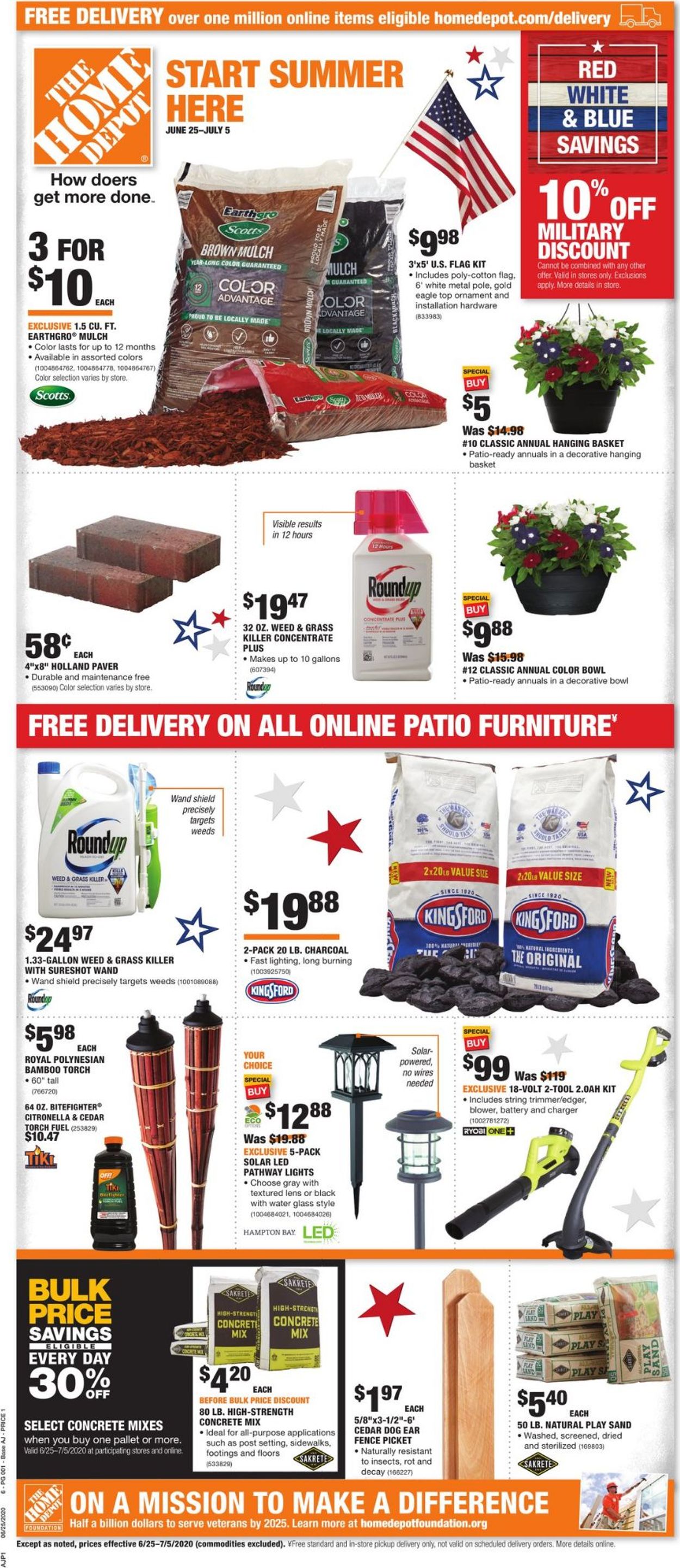 Home Depot Current weekly ad 06/25 07/05/2020