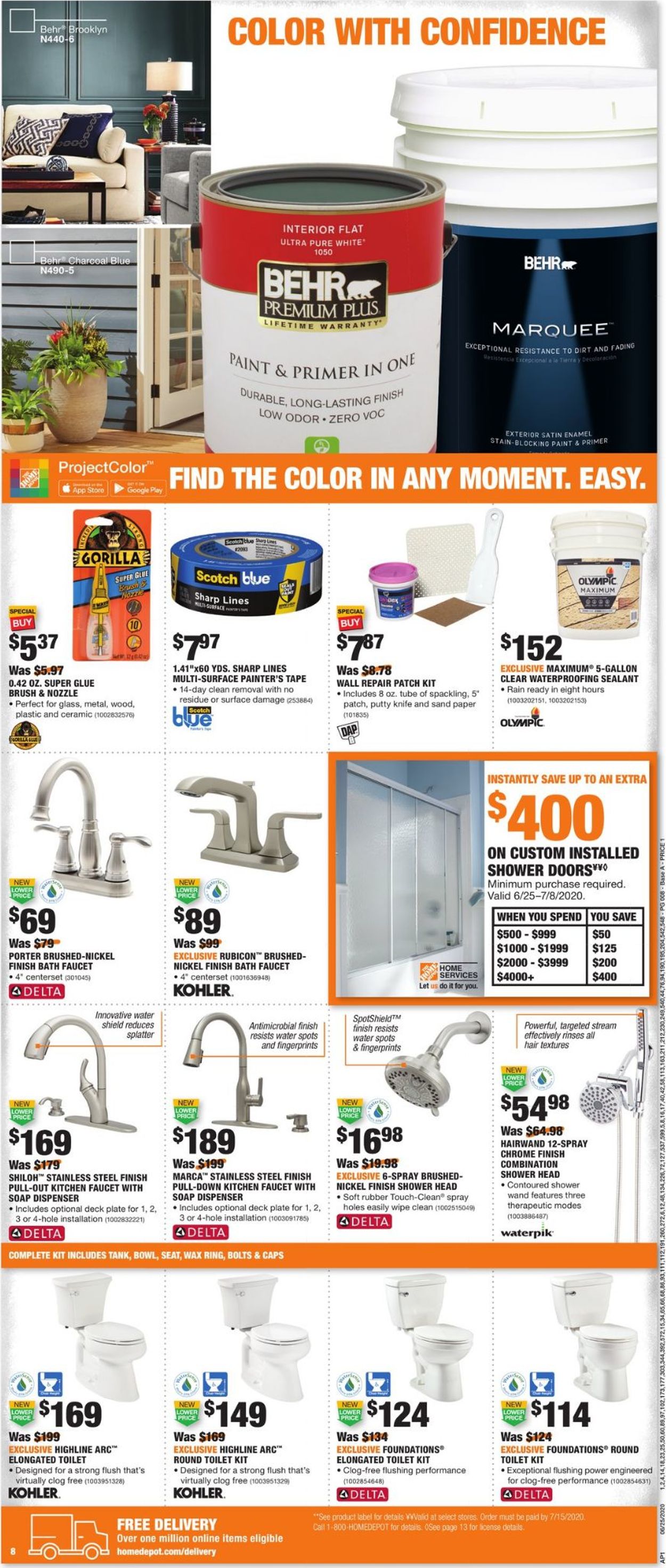 Catalogue Home Depot from 06/25/2020