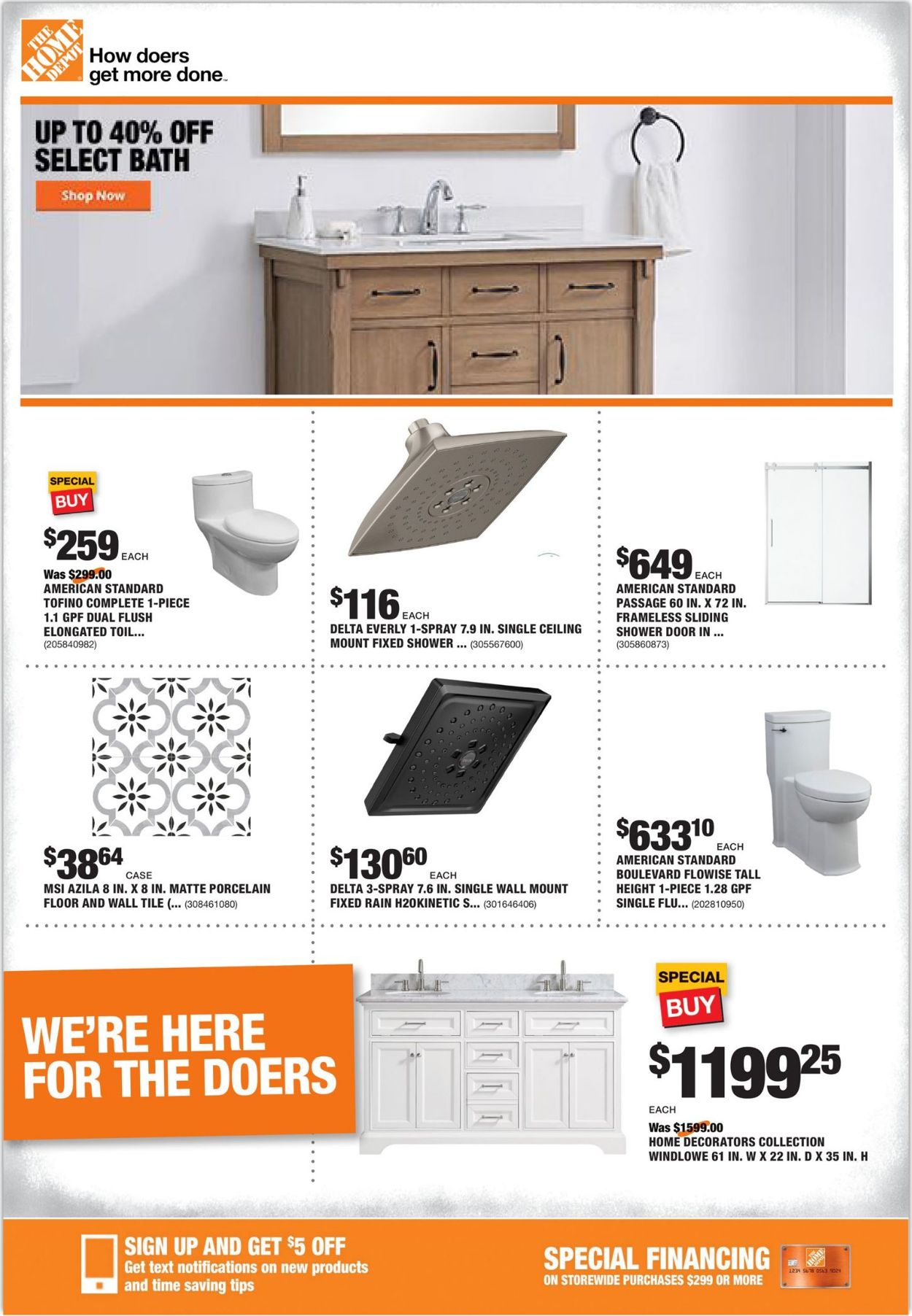 Catalogue Home Depot from 07/23/2020