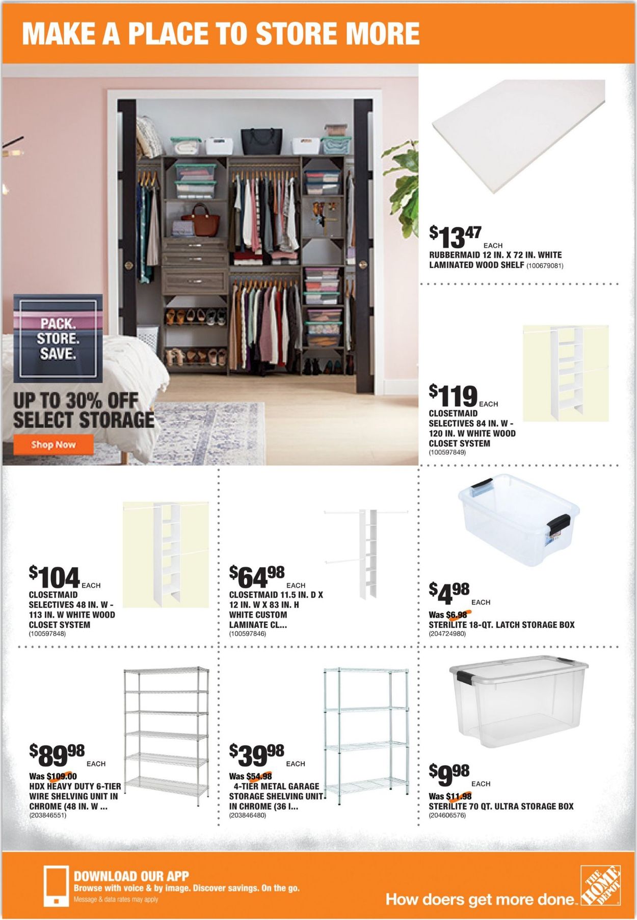 Catalogue Home Depot from 07/30/2020
