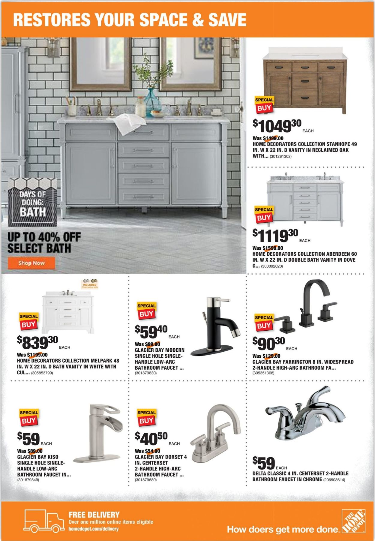 Catalogue Home Depot from 08/06/2020