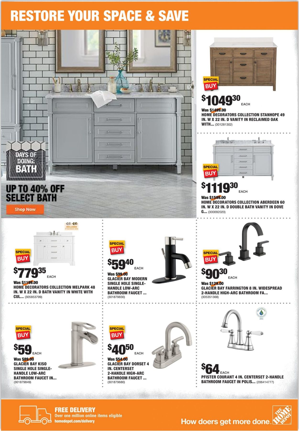 Catalogue Home Depot from 08/13/2020