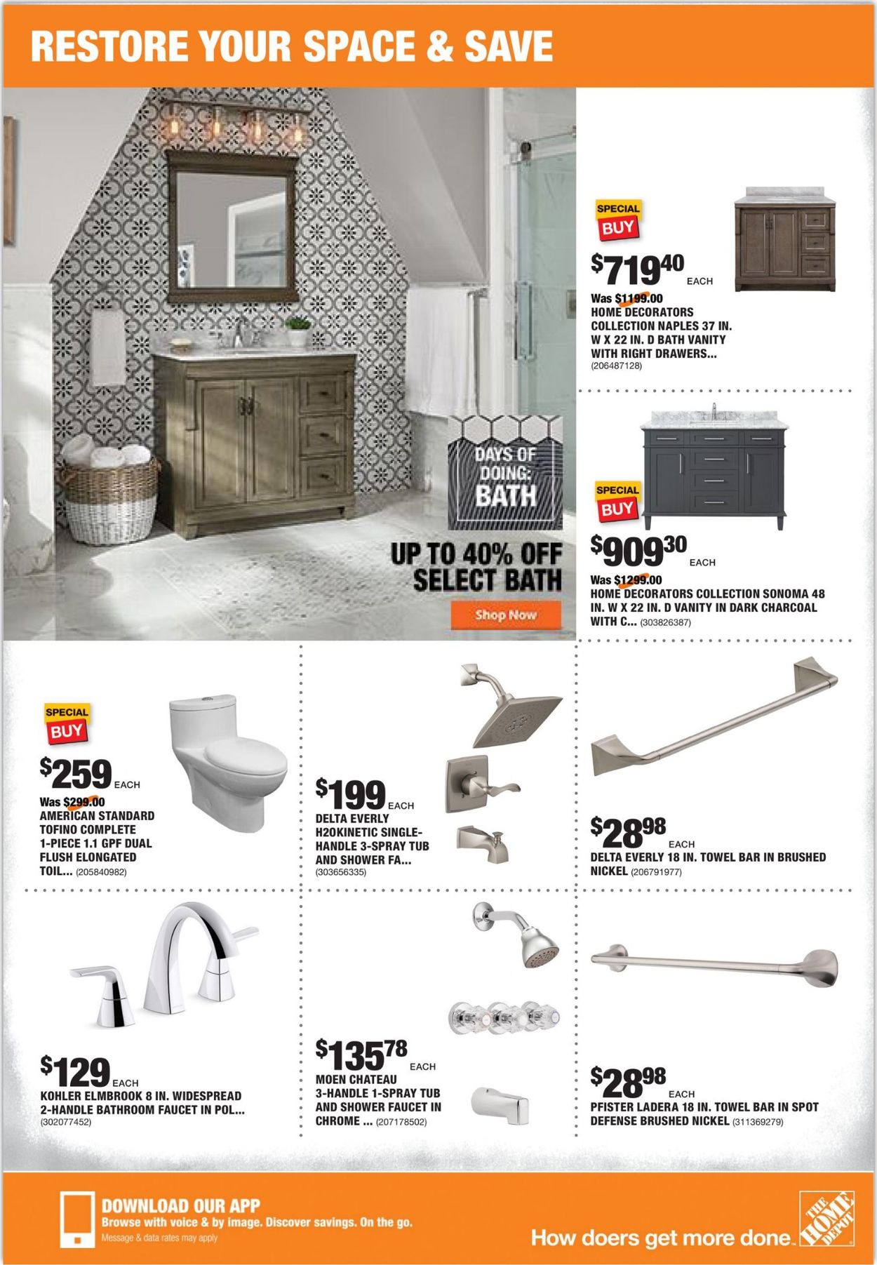 Catalogue Home Depot from 08/13/2020